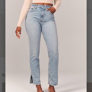 Curve love 90s ultra high rise straight leg jeans